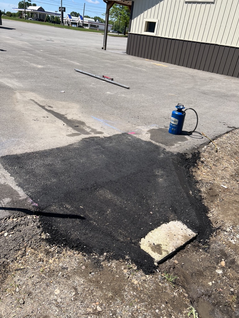 Sinking Asphalt | B&E Coating