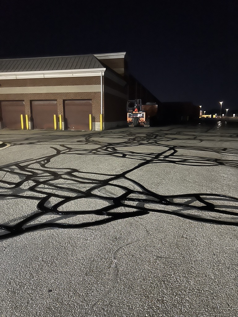Parking Lot Cracks | B&E Coating