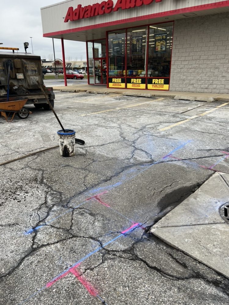 Crumbling Asphalt | B&E Coating